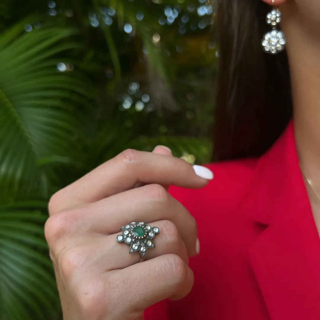 Emerald Star Ring