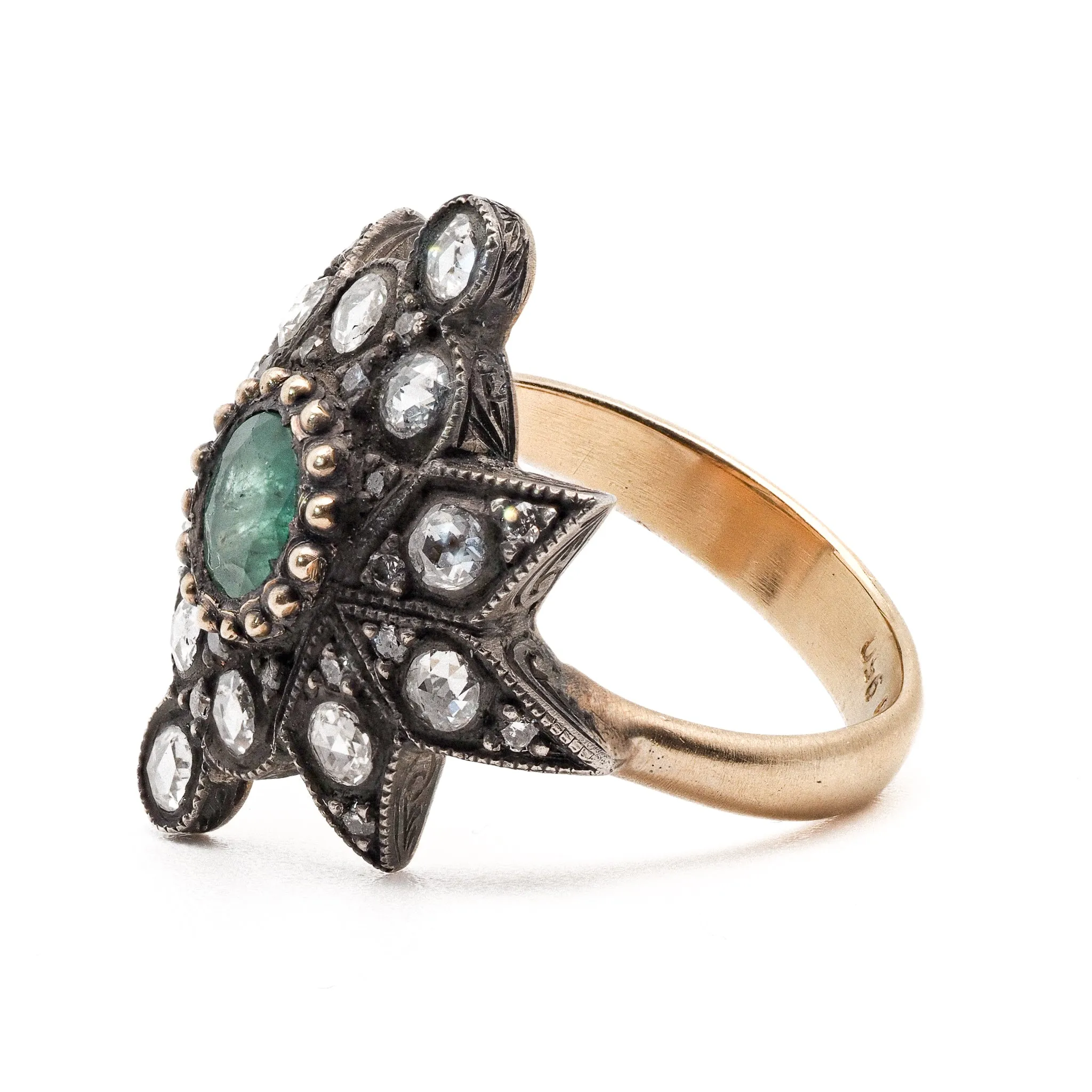 Emerald Star Ring