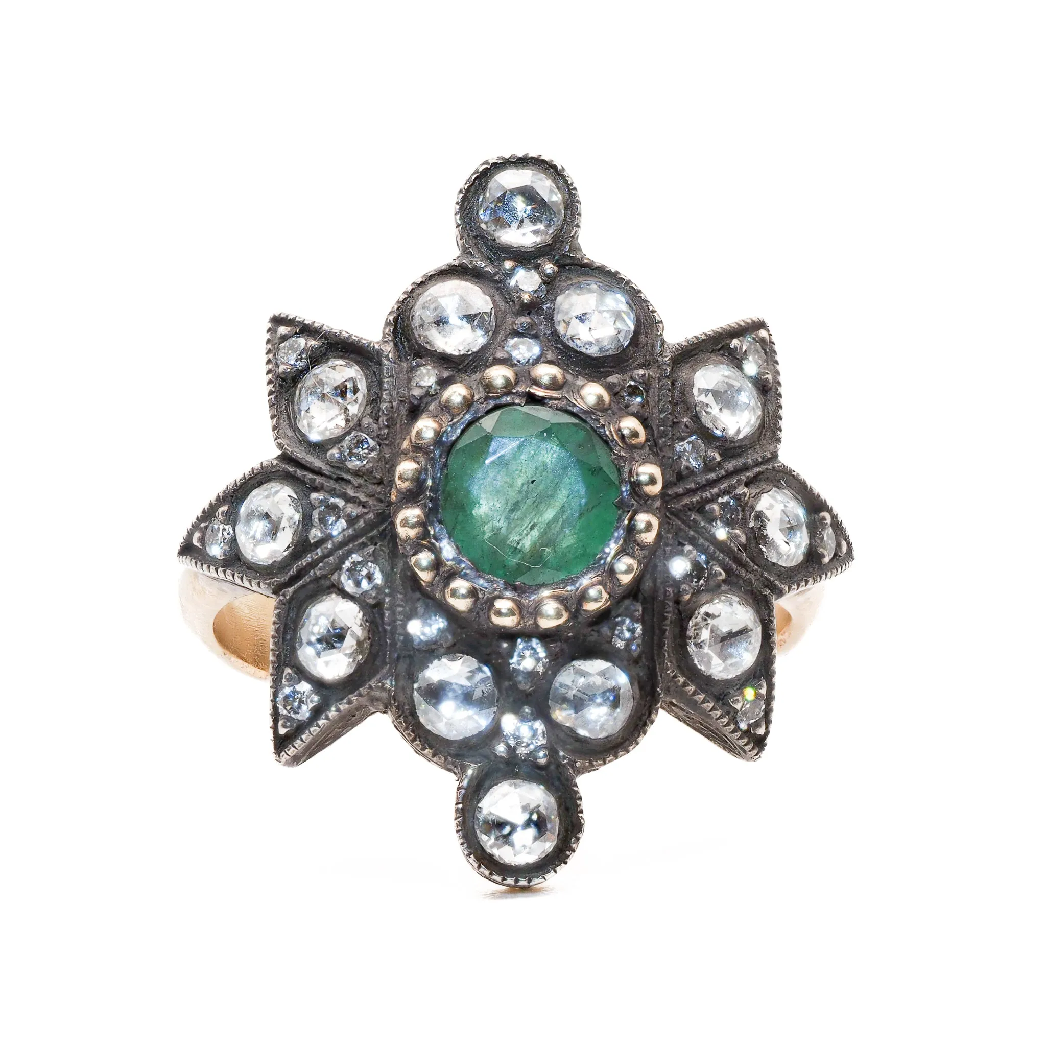 Emerald Star Ring