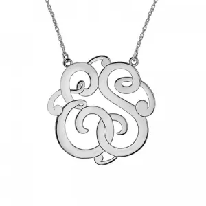 Fink's 25mm Custom Classic Two Initial Monogram Necklace