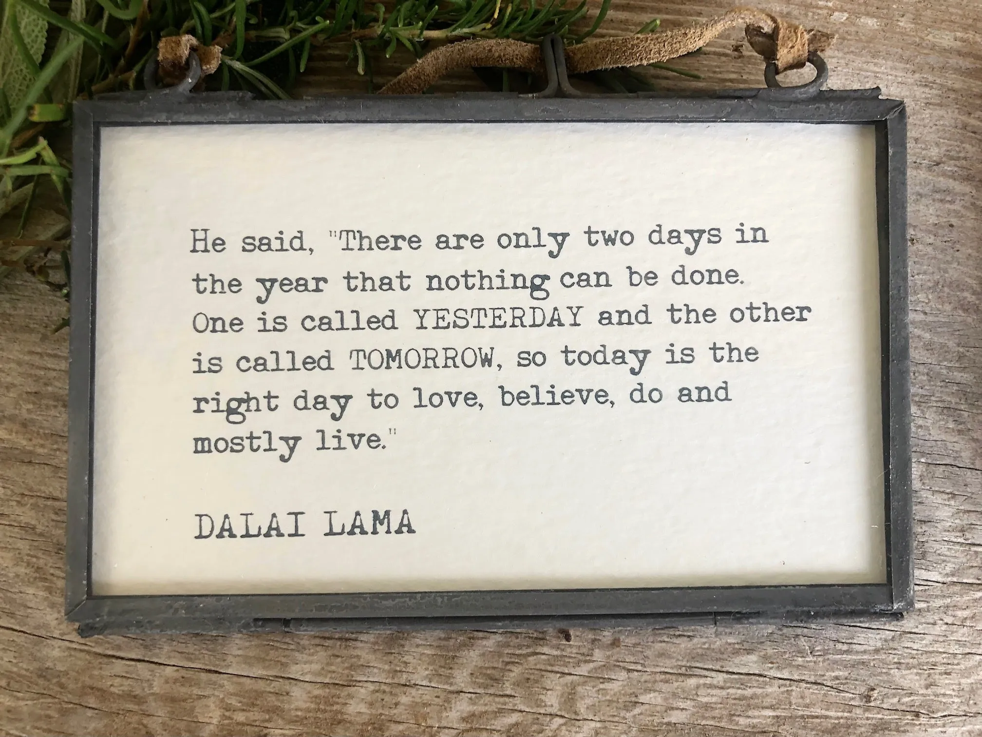 Framed Inspirational Quotes