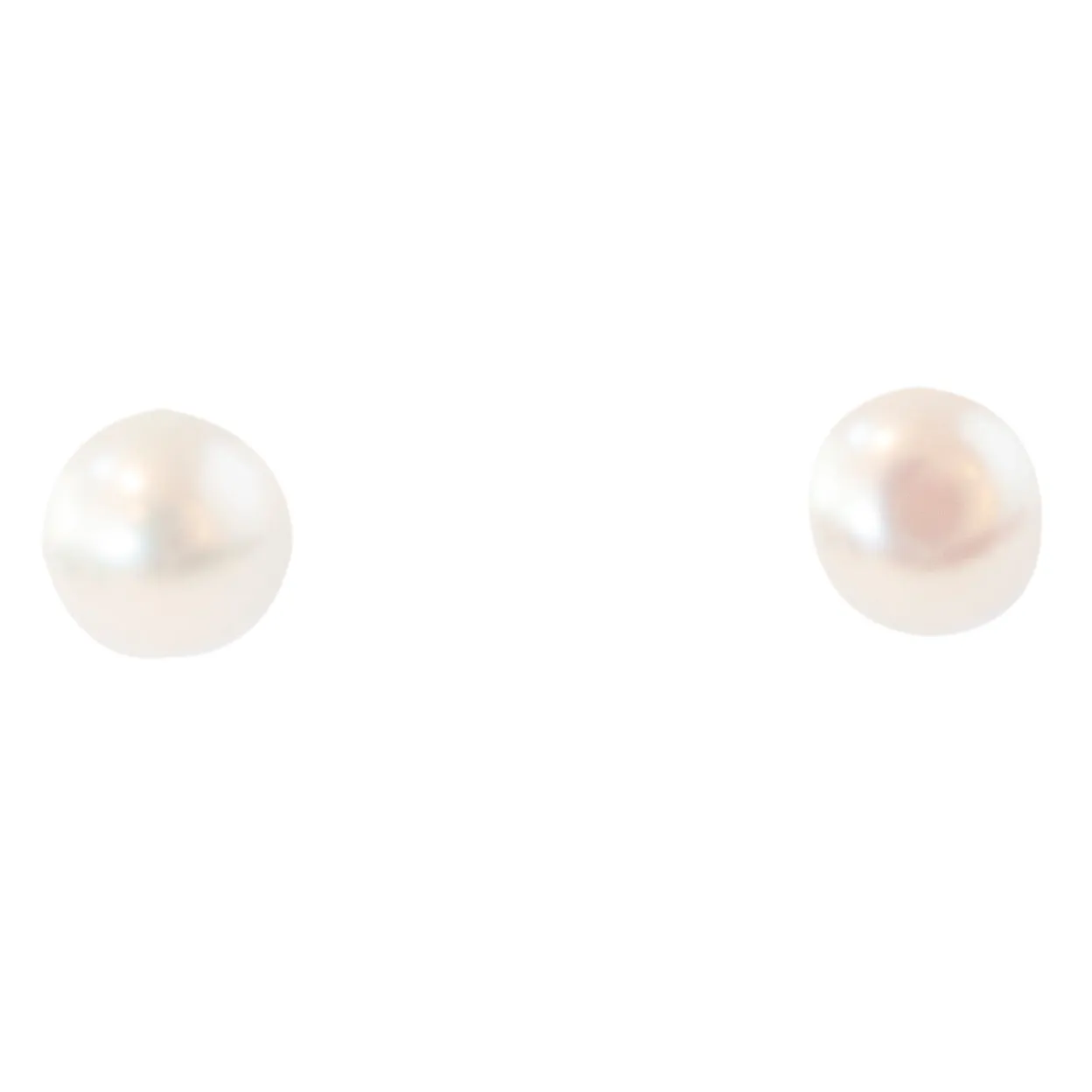 Freshwater Button Pearl Studs
