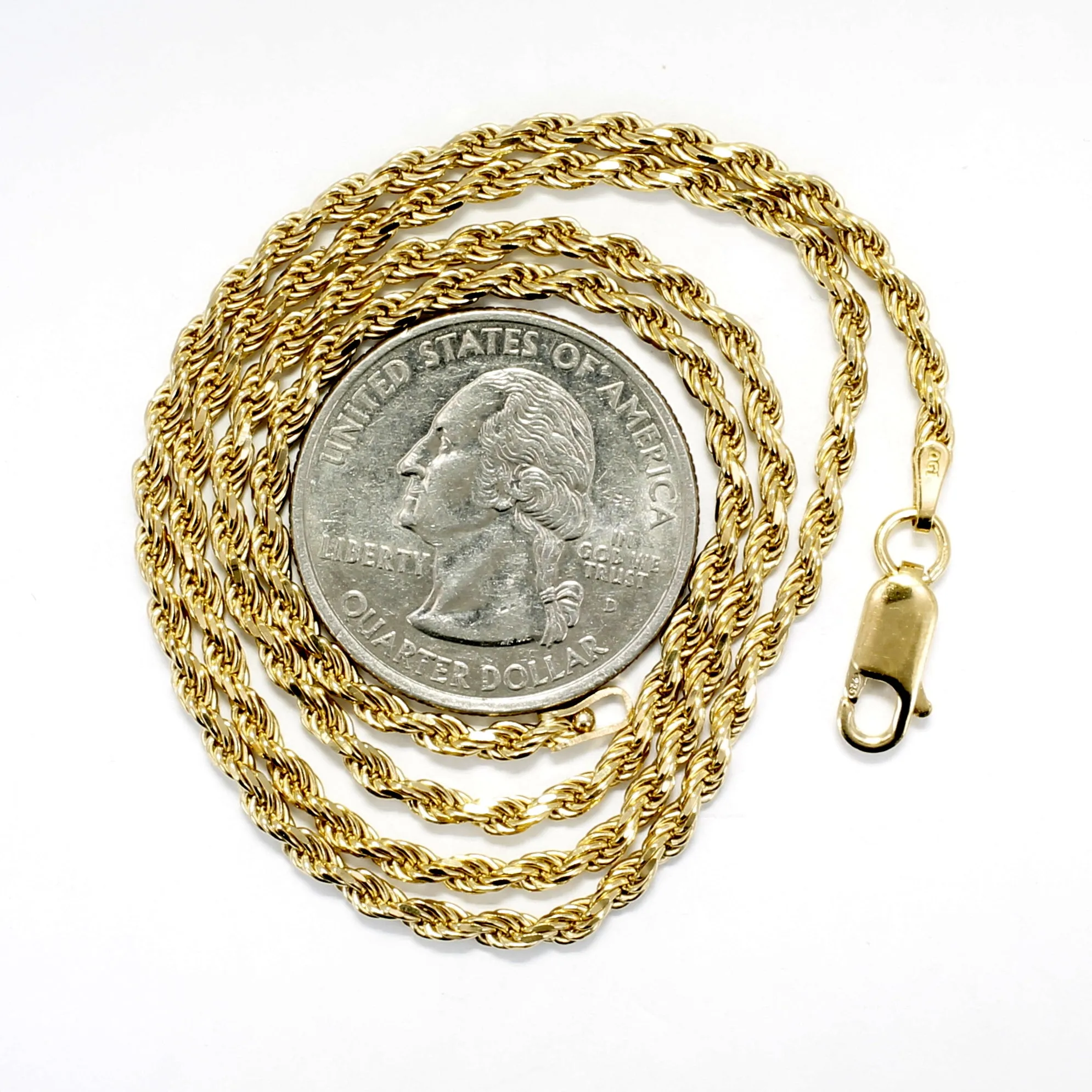 Gold Pecan Necklace in Giant Size made in 14kt Gold Vermeil