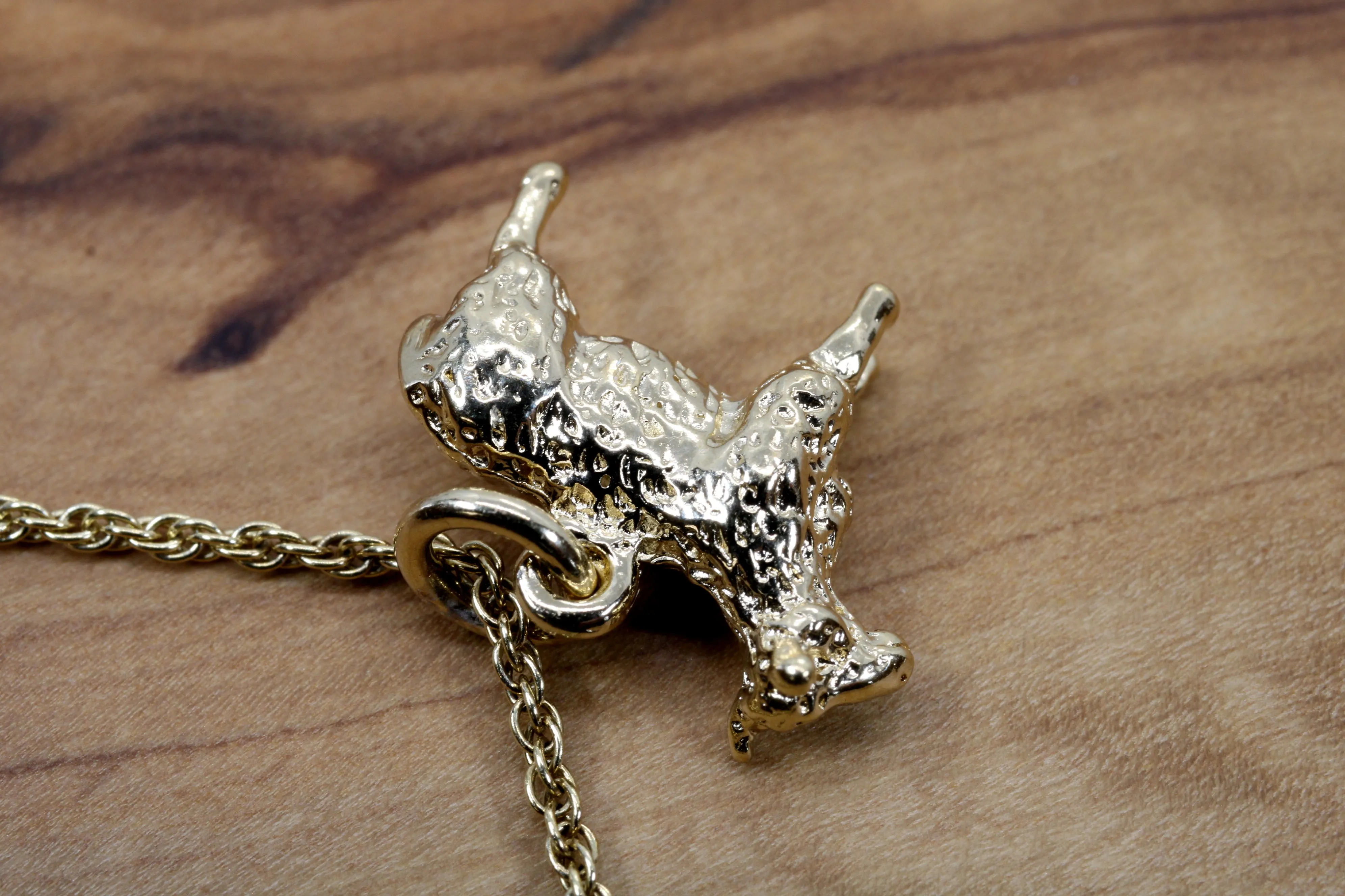 Gold Sheep Necklace made in 14kt Gold Vermeil For Farmgirl