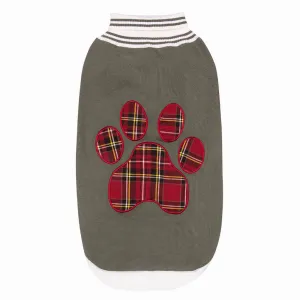 Halo Duck Green Plaid Paw Sweater