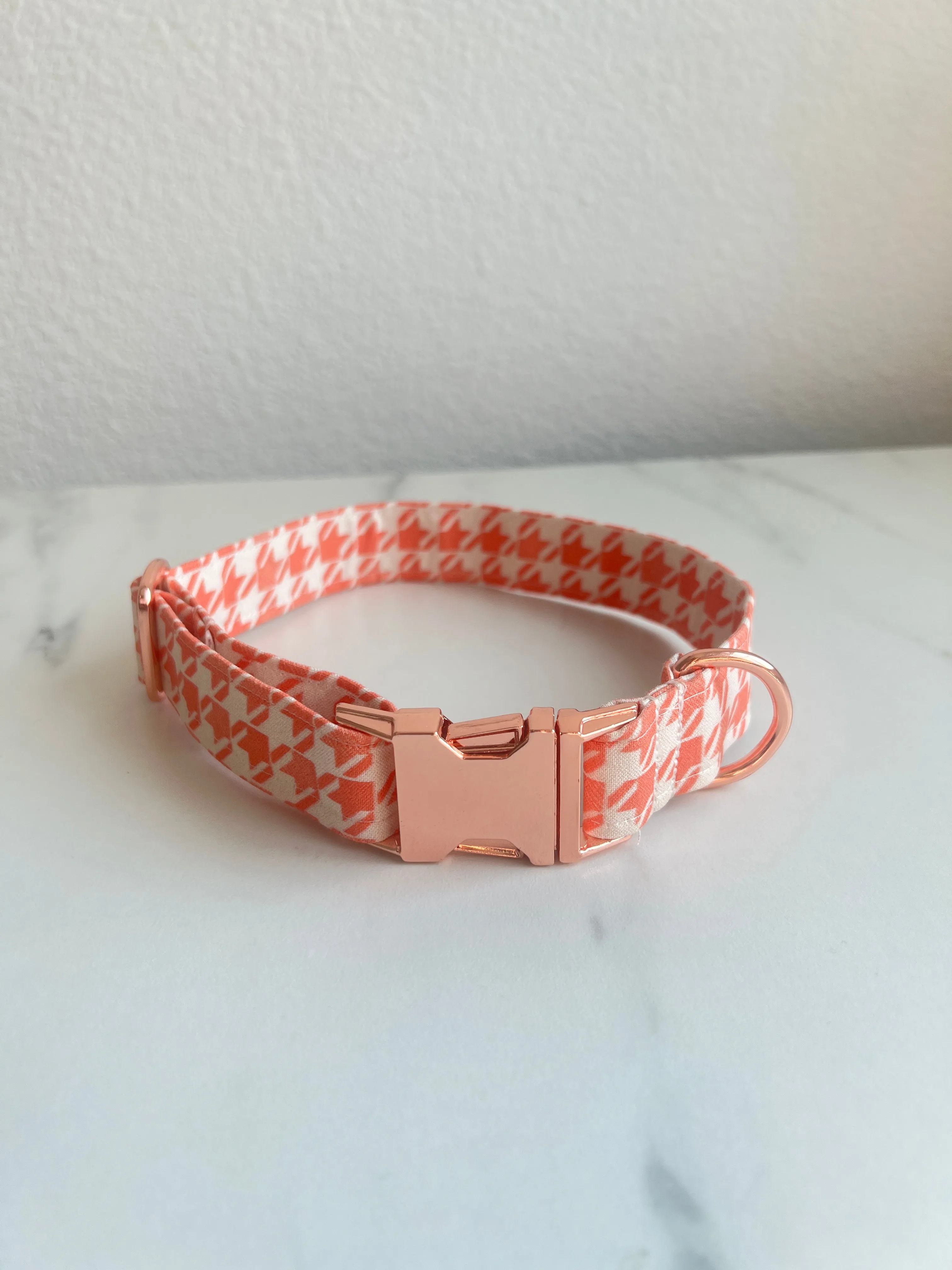 Heart Houndstooth Fi Compatible Collar