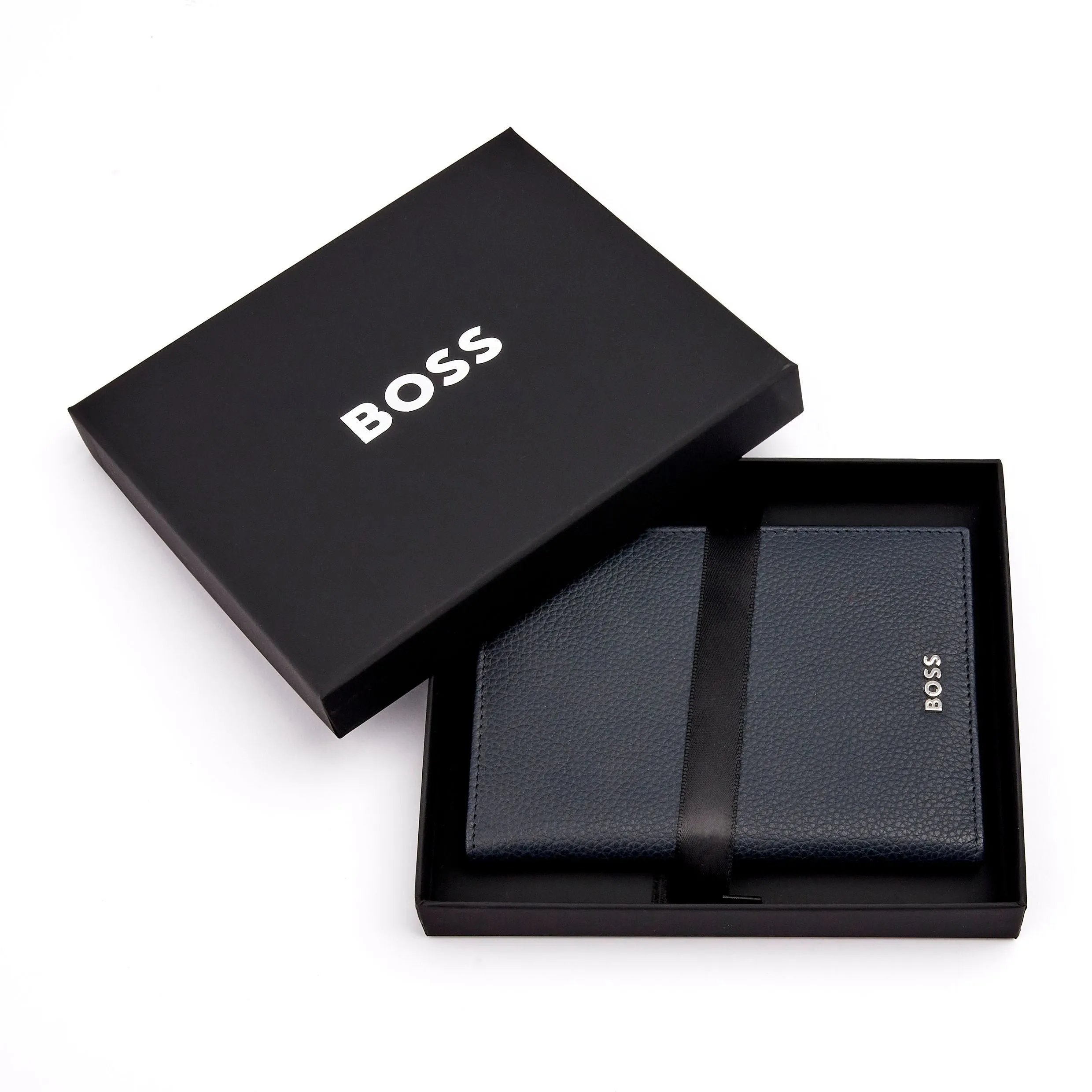 HUGO BOSS HLP416N-Passport holder Classic Grained Navy