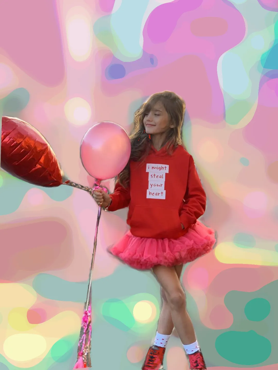 I might steal your heart Kids Hoodie
