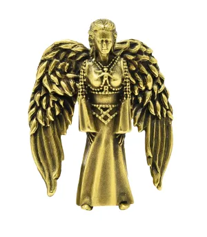 Kieselstein-Cord 1995 18 Karat Yellow Gold Articulated Winged Angel Vintage Pendant Brooch
