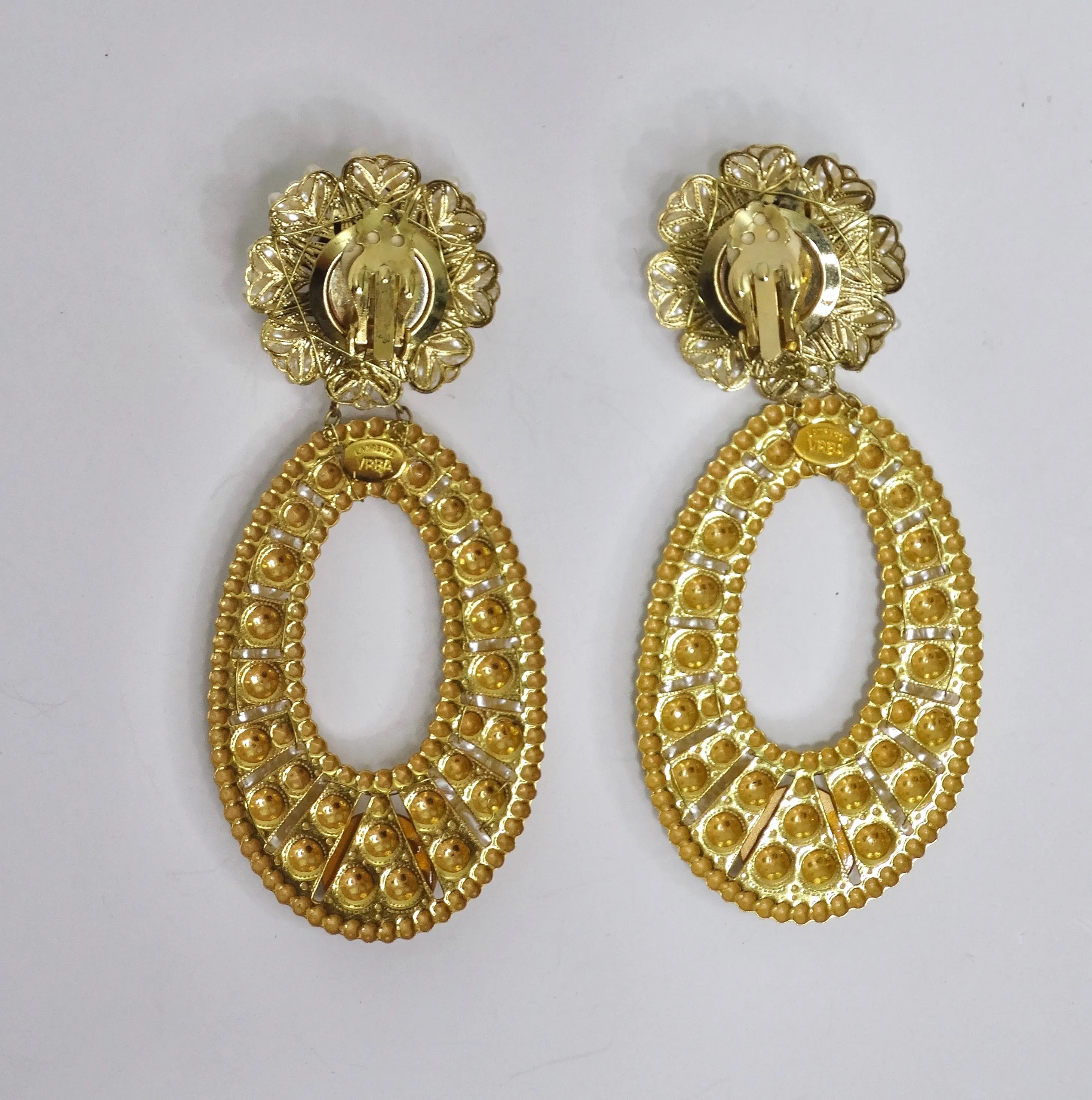Lawrence Vrba Beaded Statement Earrings