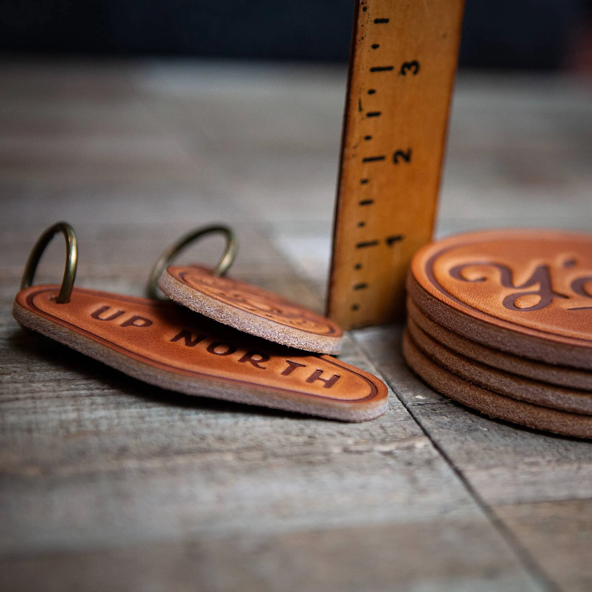 Leather Coaster: Texas
