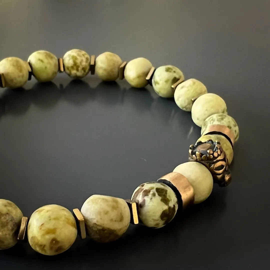 Lion King Men Beaded Bracelet