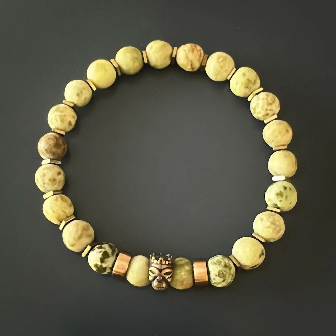 Lion King Men Beaded Bracelet