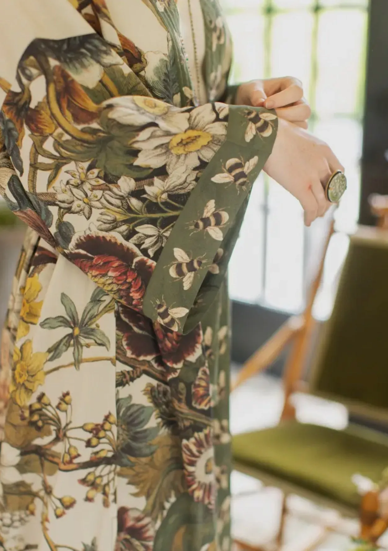 Love Grows Wild Floral Duster Bees