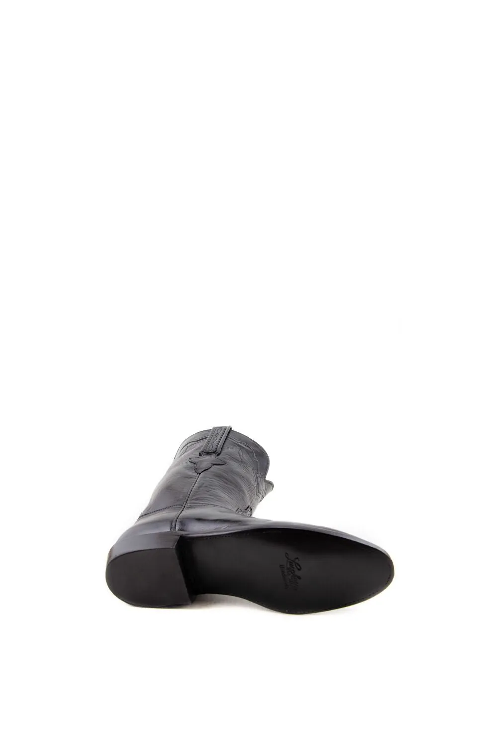 Lucchese Classic - Buffalo Calf - Roper - Black
