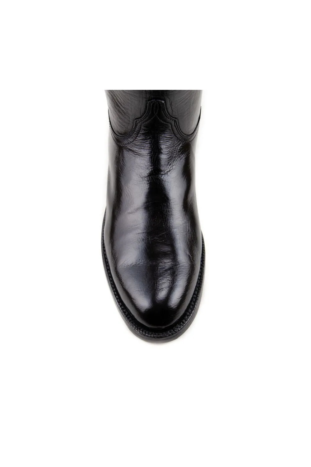 Lucchese Classic - Buffalo Calf - Roper - Black