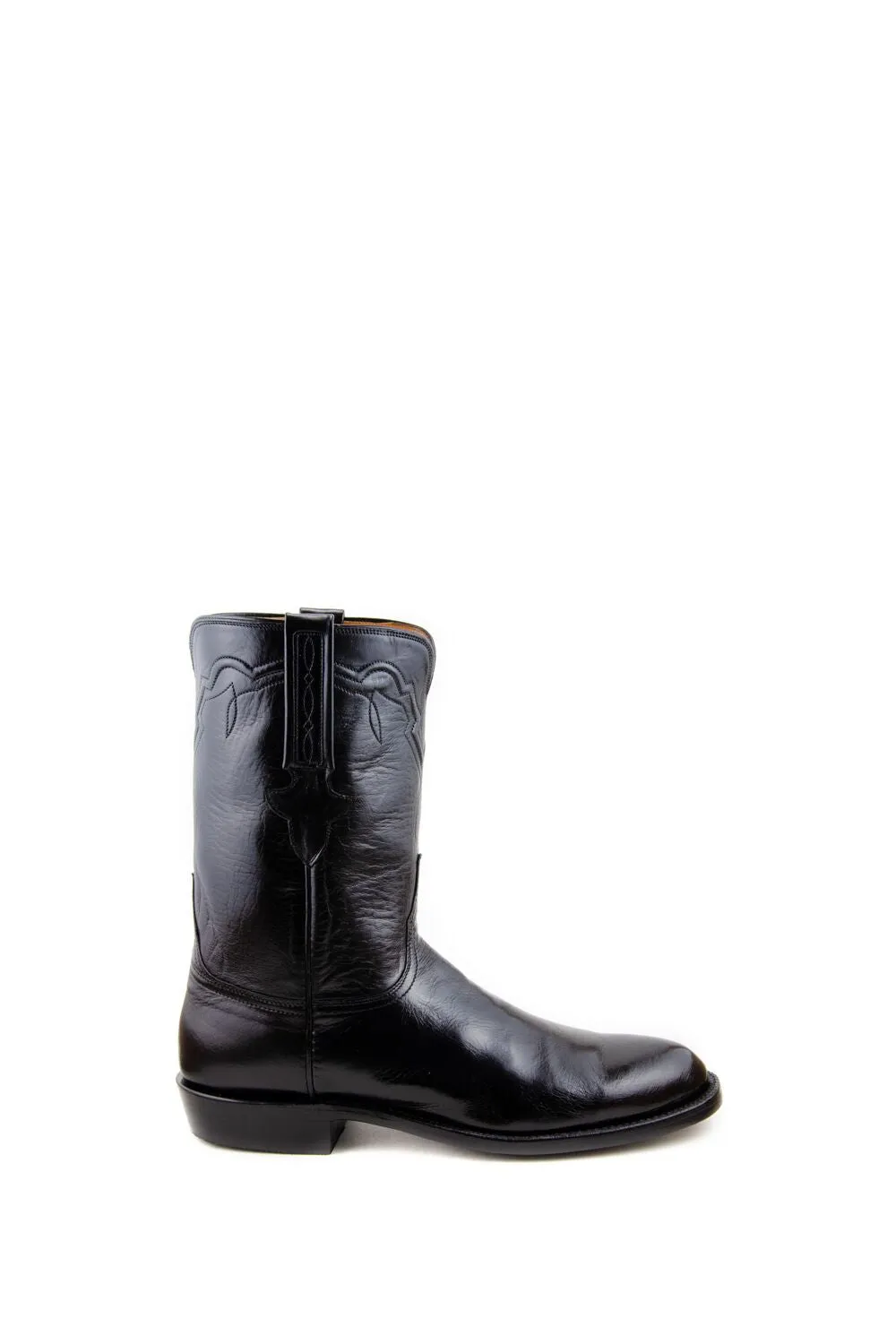 Lucchese Classic - Buffalo Calf - Roper - Black