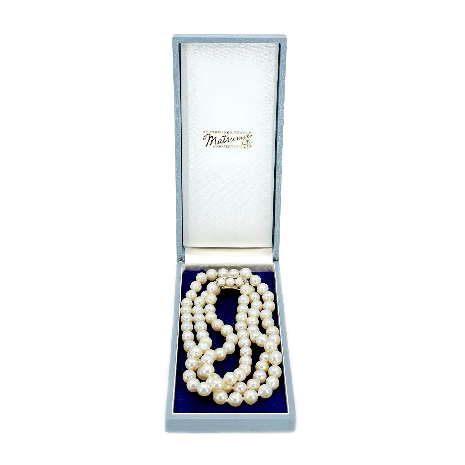 Matsumoto Baroque Japanese Cultured Akoya Pearl Vintage Opera Strand - 14K Yellow Gold 32 Inch