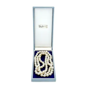 Matsumoto Baroque Japanese Cultured Akoya Pearl Vintage Opera Strand - 14K Yellow Gold 32 Inch