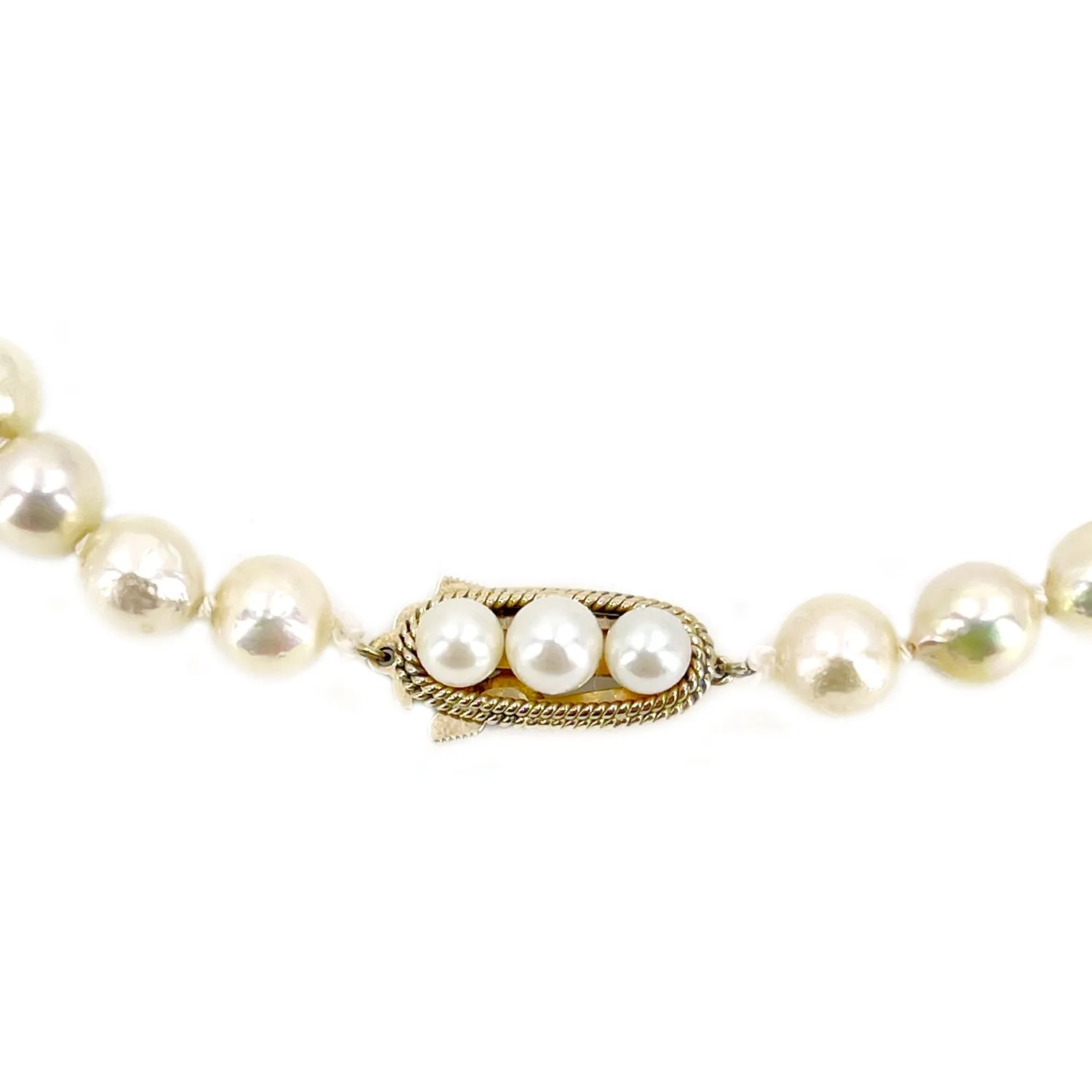 Matsumoto Baroque Japanese Cultured Akoya Pearl Vintage Opera Strand - 14K Yellow Gold 32 Inch