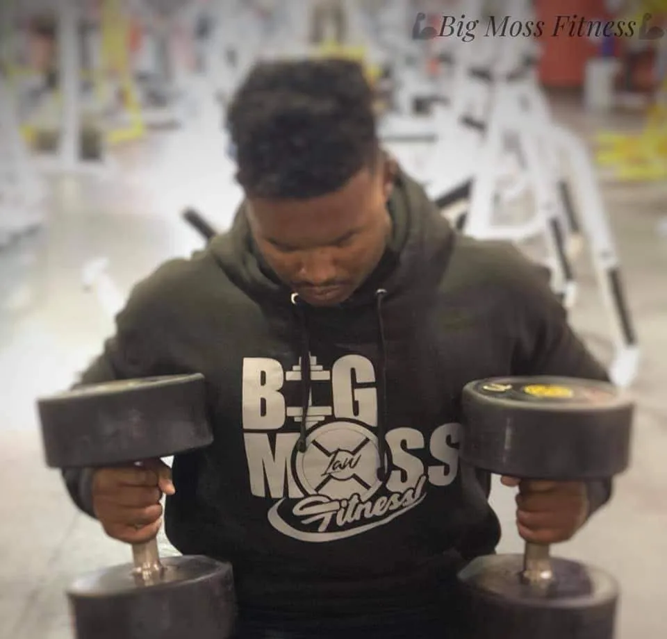 Men Big Moss Fitness x L.A.W Hoodie
