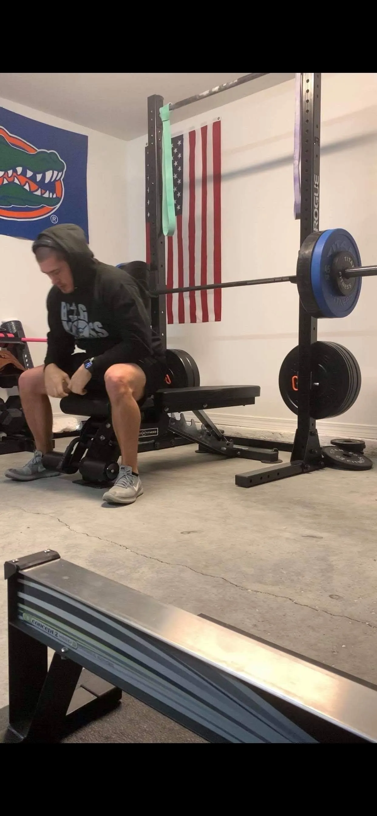 Men Big Moss Fitness x L.A.W Hoodie