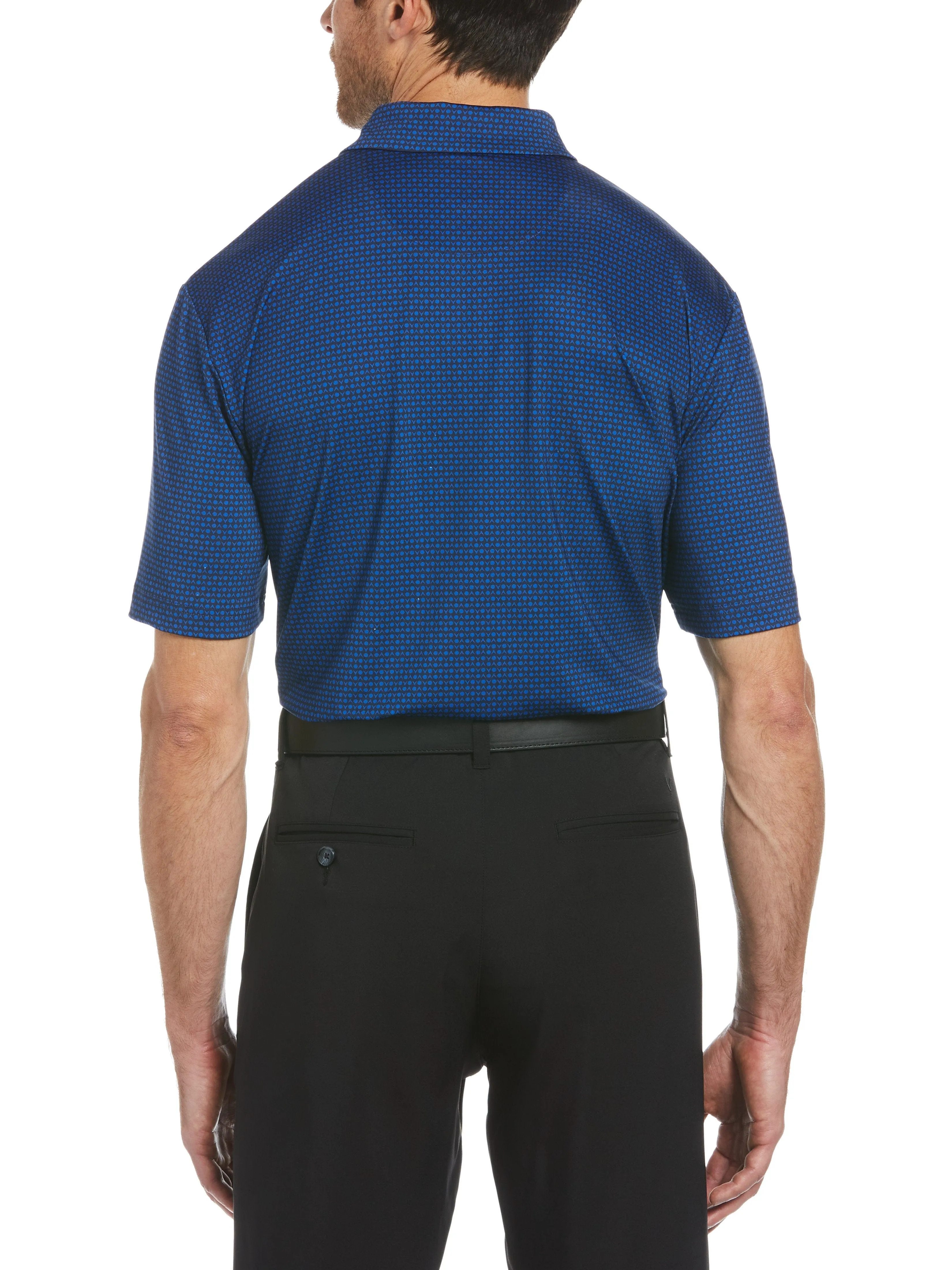 Mens Allover Chev Printed Polo