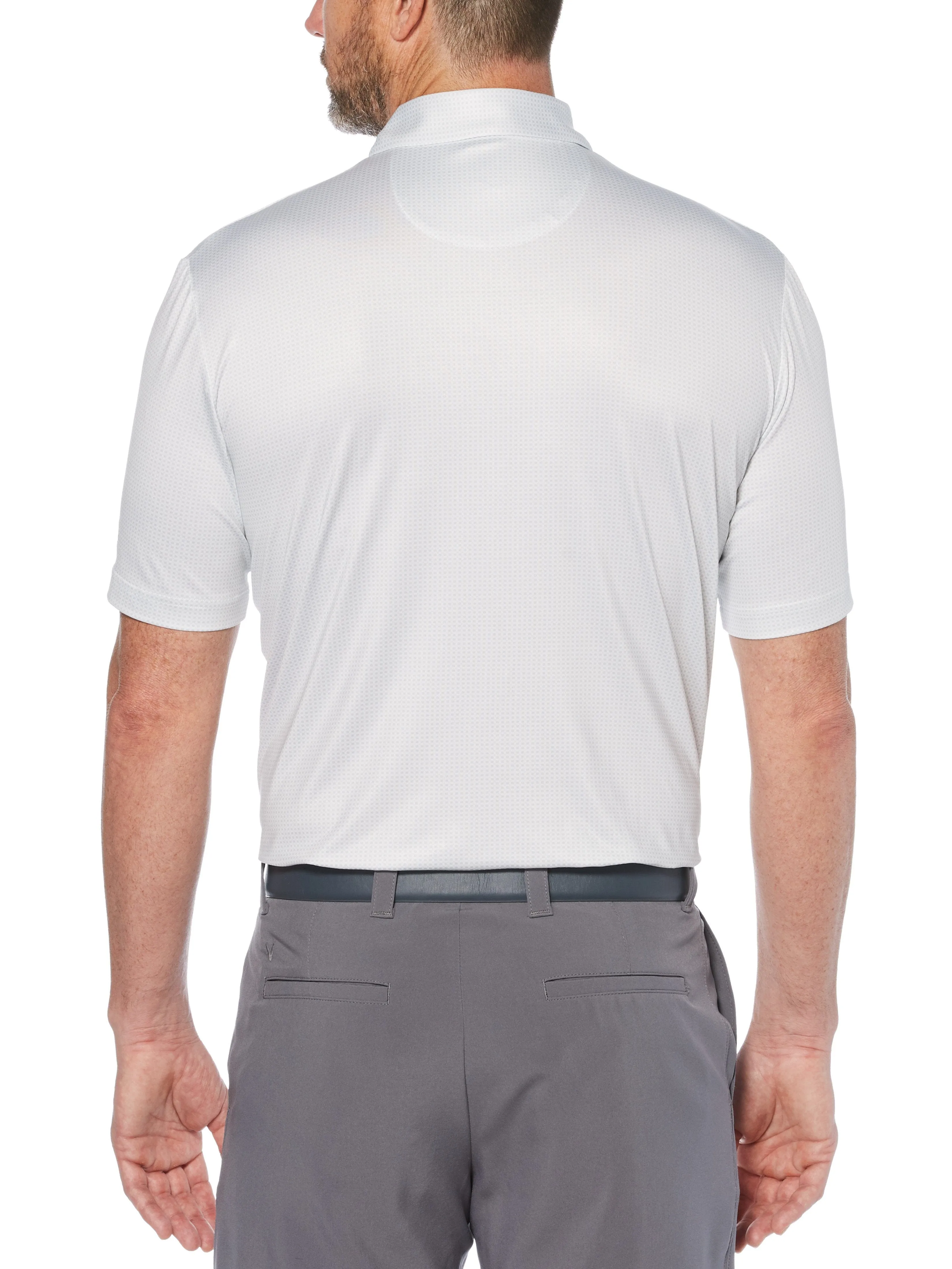 Mens Printed Gingham Polo