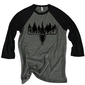 Michigan Buck 3/4 Baseball Tee