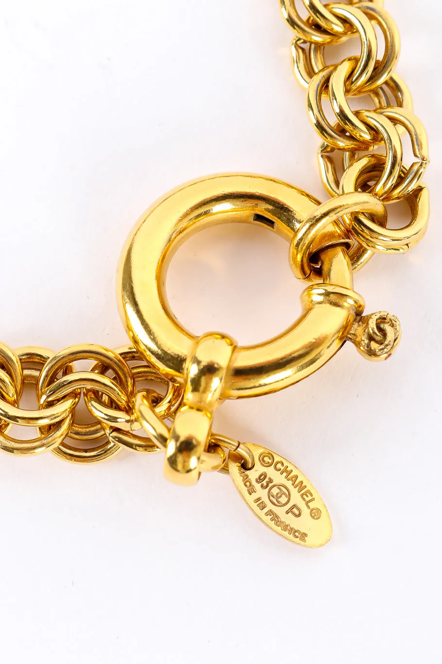 Mirror CC Pendant Chain Necklace