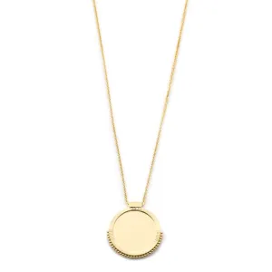 Mirror Disc Diamond Necklace