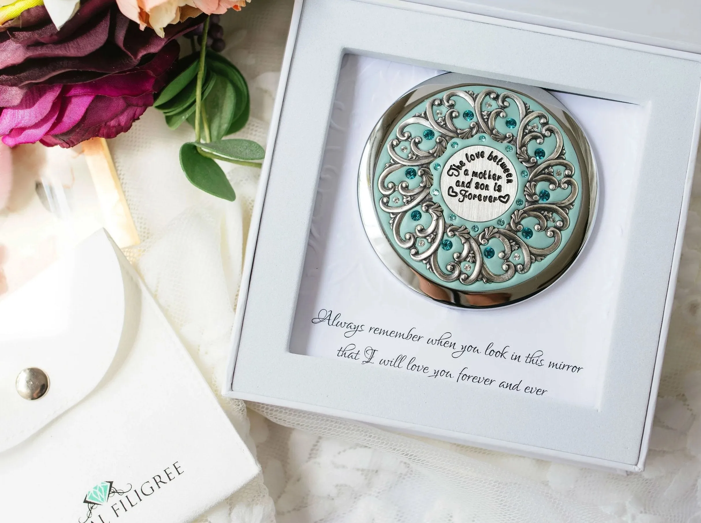Mother and Son Compact Mirror