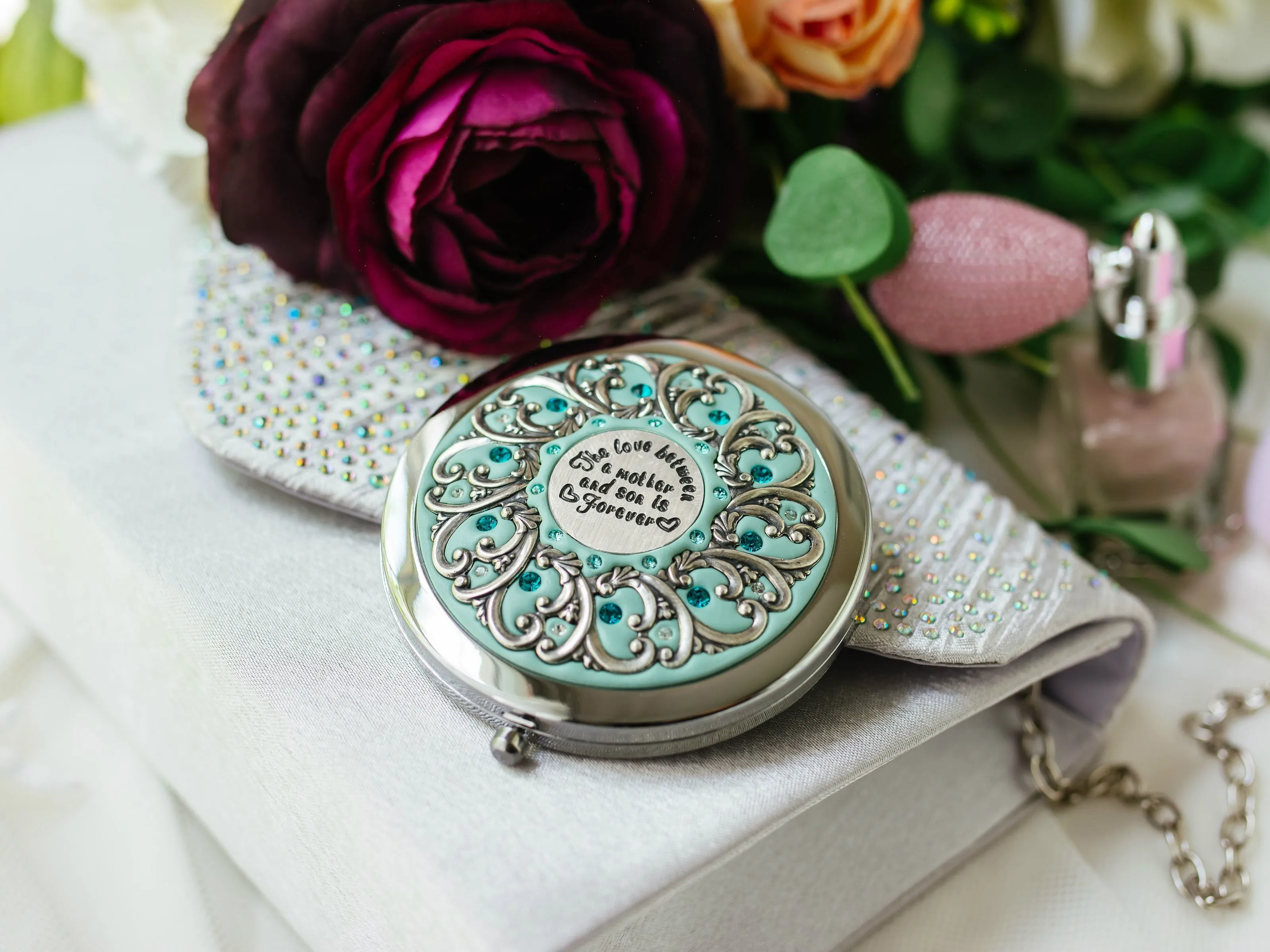 Mother and Son Compact Mirror