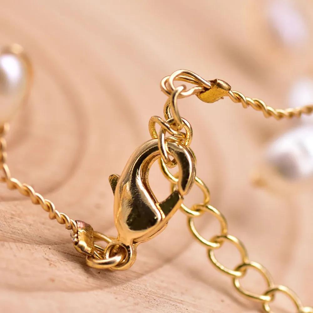 Natural Freshwater Pearl Braided Bracelet Woman Fashion Charm Jewelry Adjustable