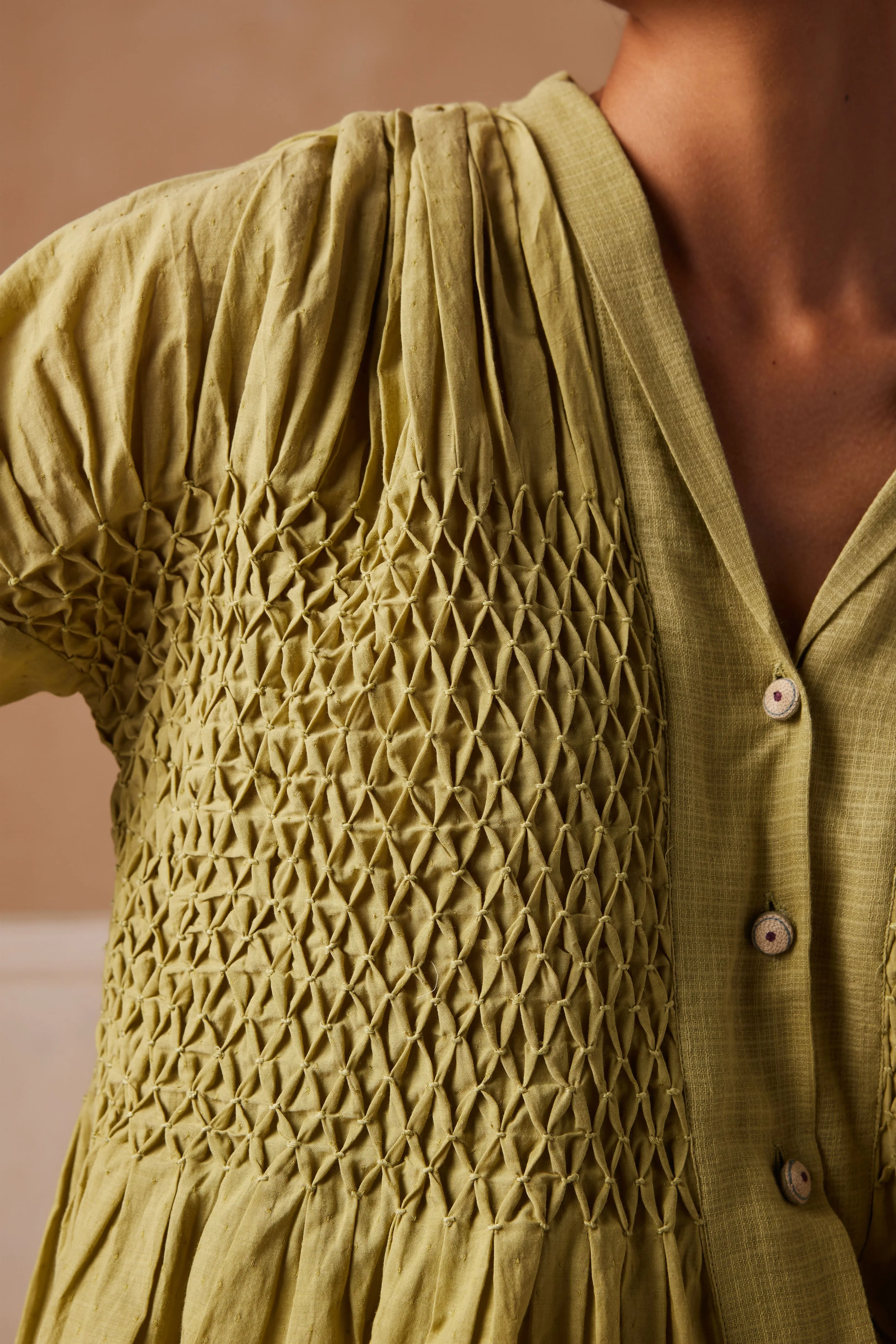 New Season Summer Fall 24-Top Jade Cotton Lime green-SS24-JADT-LG-Fashion Edit Cord Studio