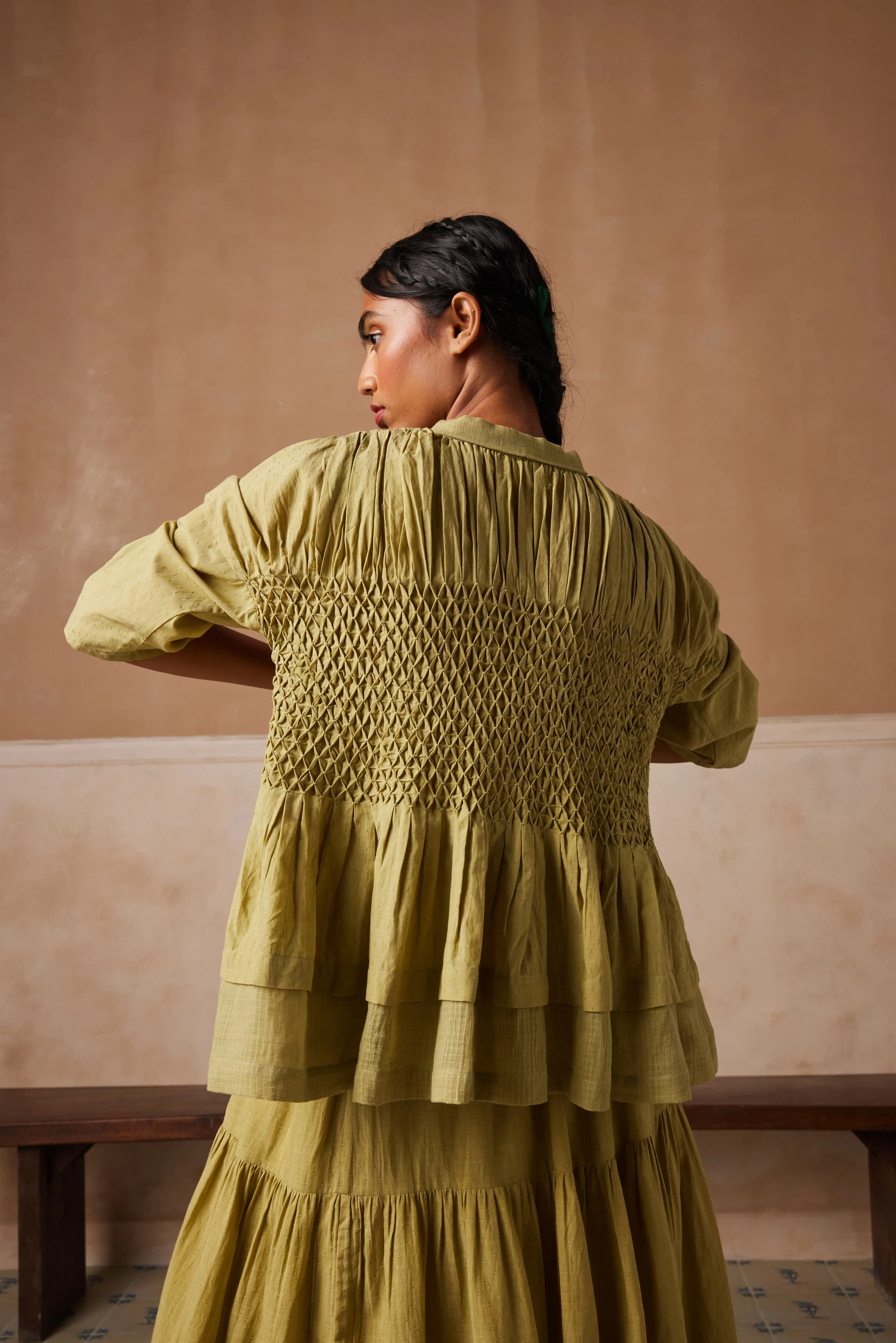 New Season Summer Fall 24-Top Jade Cotton Lime green-SS24-JADT-LG-Fashion Edit Cord Studio