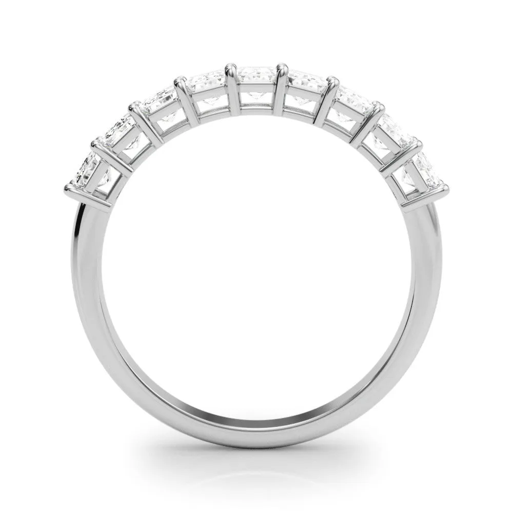Nine Stone 2.0 ct. Emerald Cut Diamond Wedding Ring