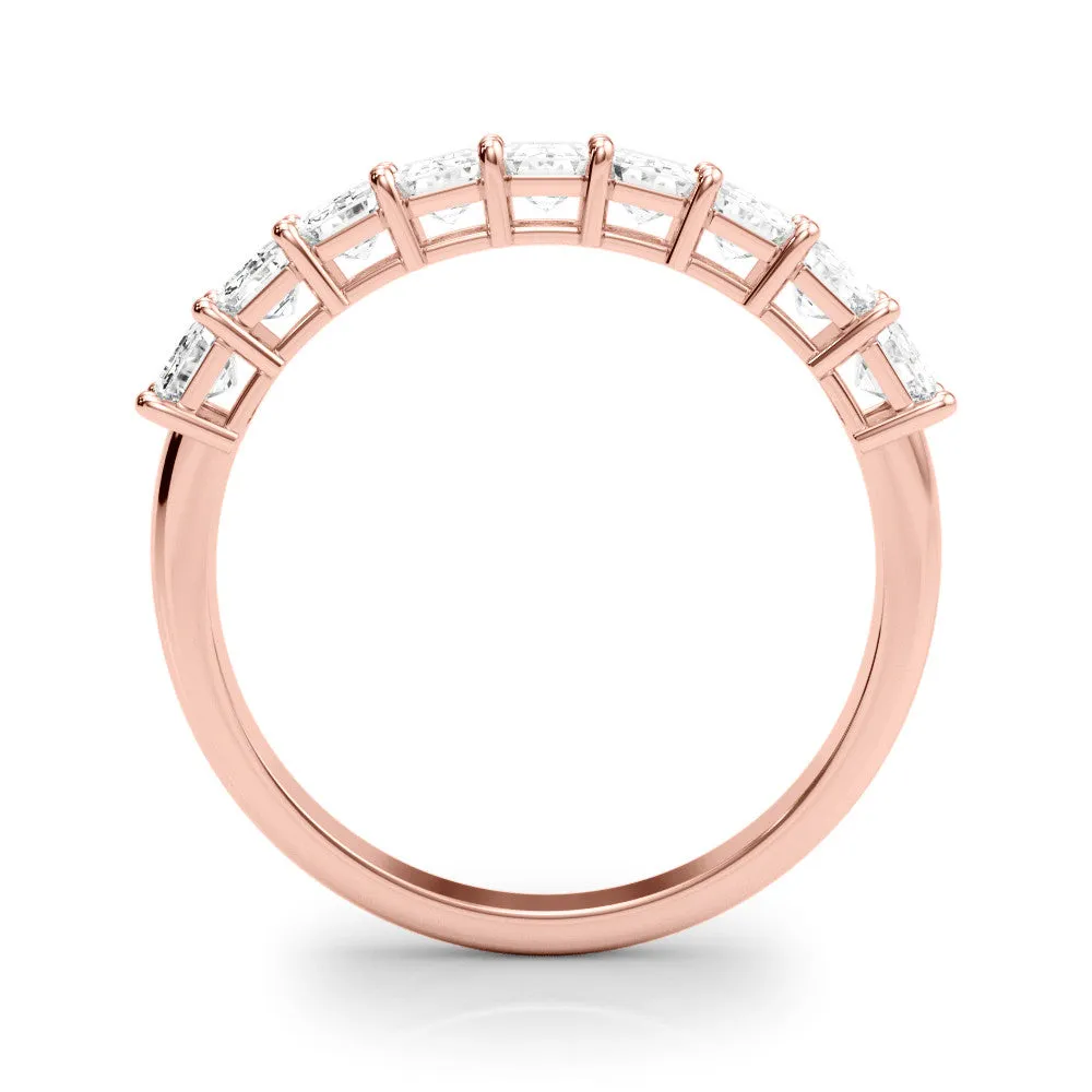 Nine Stone 2.0 ct. Emerald Cut Diamond Wedding Ring