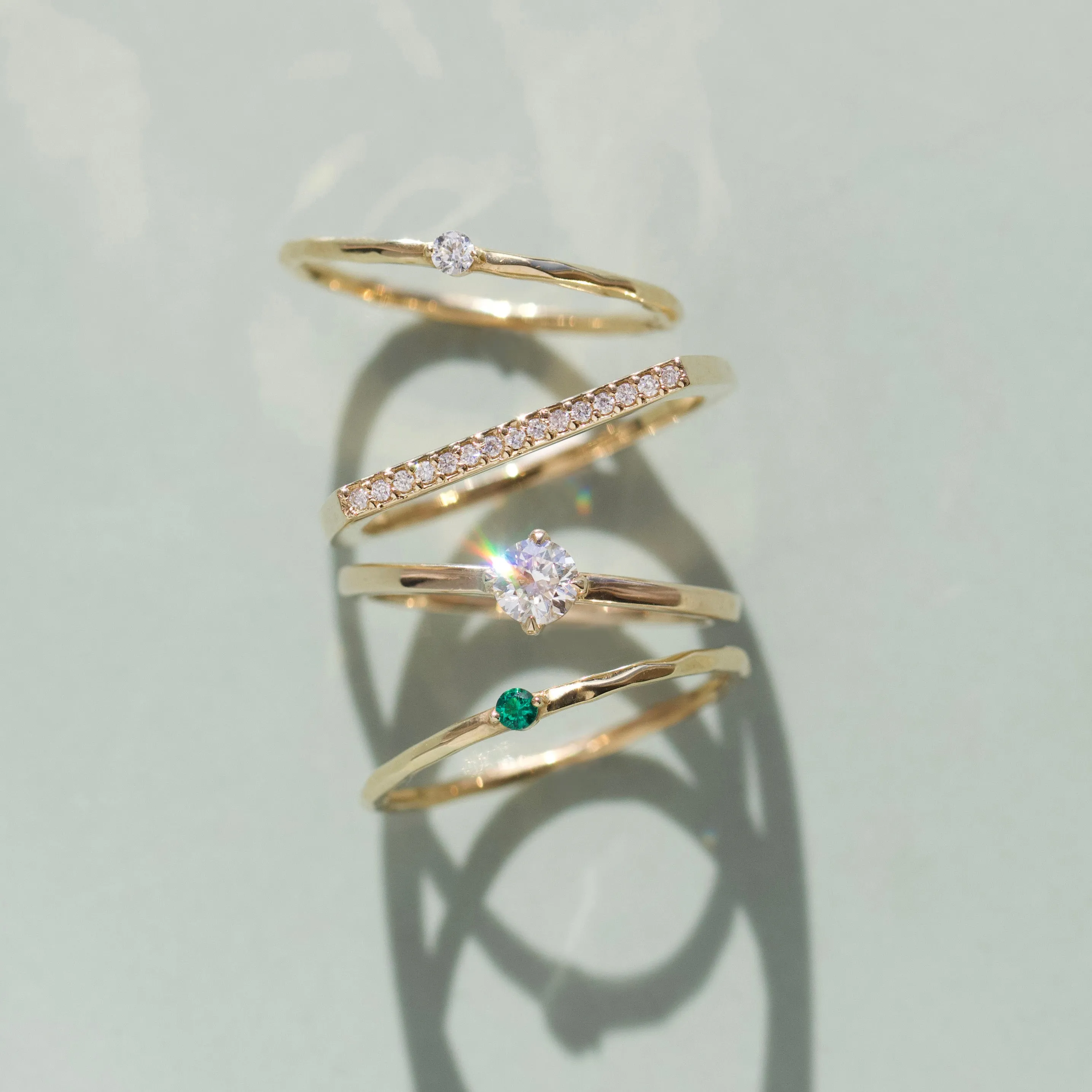 Odette Diamond Bar Ring