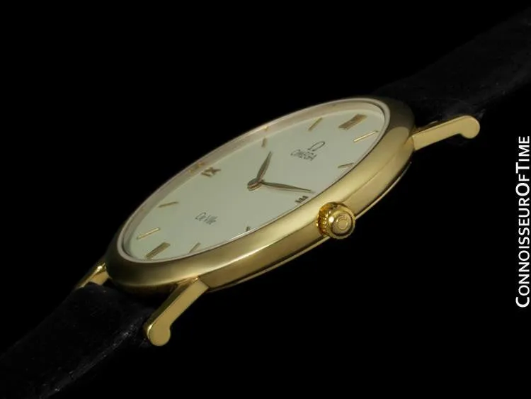 Omega De Ville Mens Midsize Dress Watch - 18K Gold