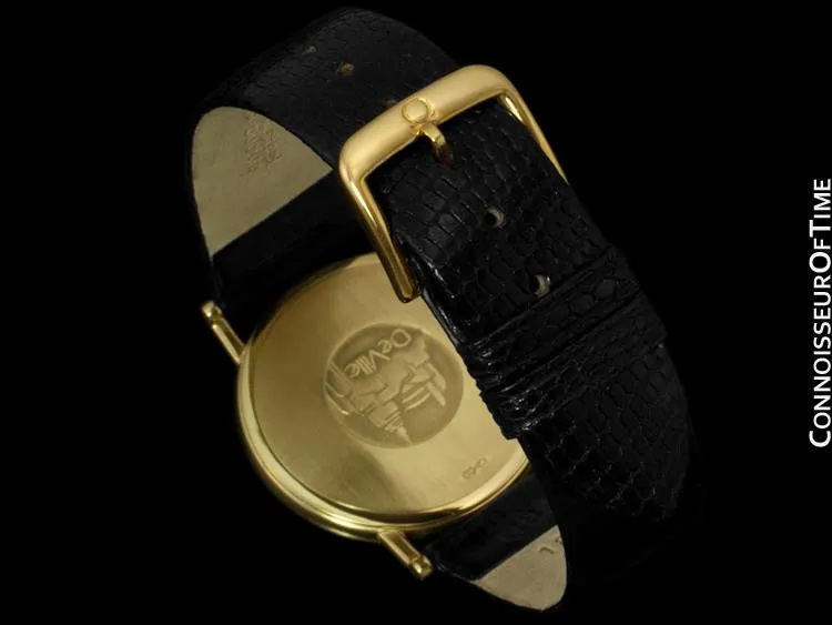 Omega De Ville Mens Midsize Dress Watch - 18K Gold