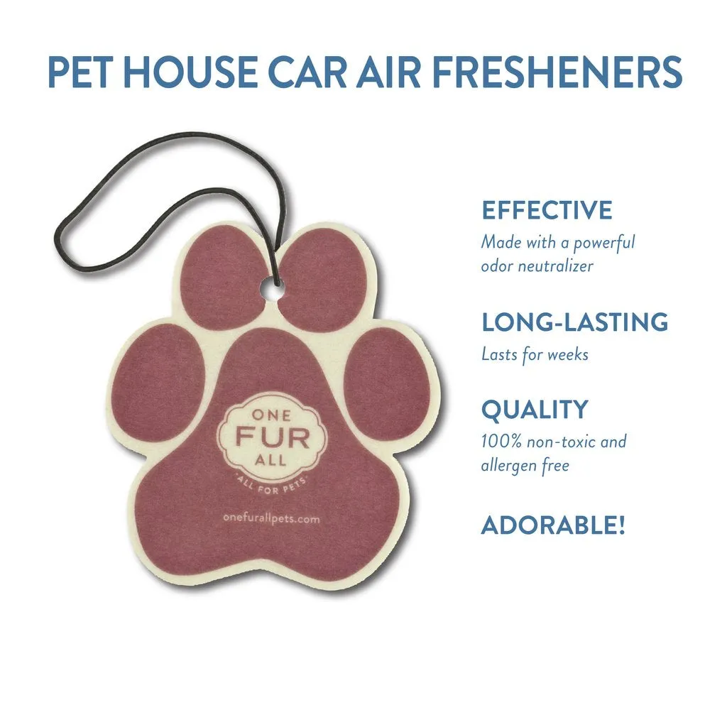 One Fur All Pet House Car Air Fresheners Holidays Fur All