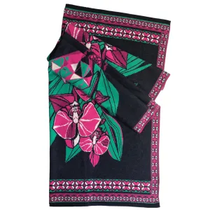 ORCHID DIAMOND WRAP IN MIDNIGHT FUCHSIA
