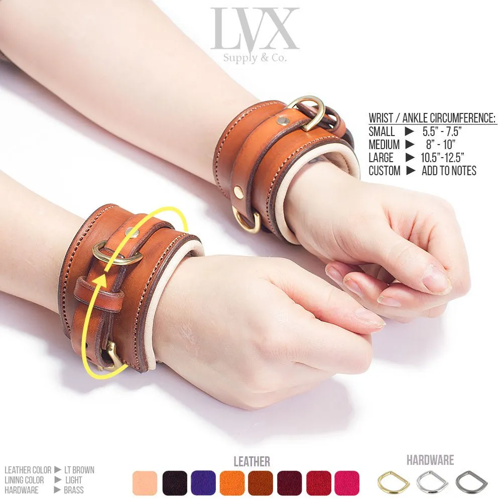 Paradise Black Blossom Padded Cuffs