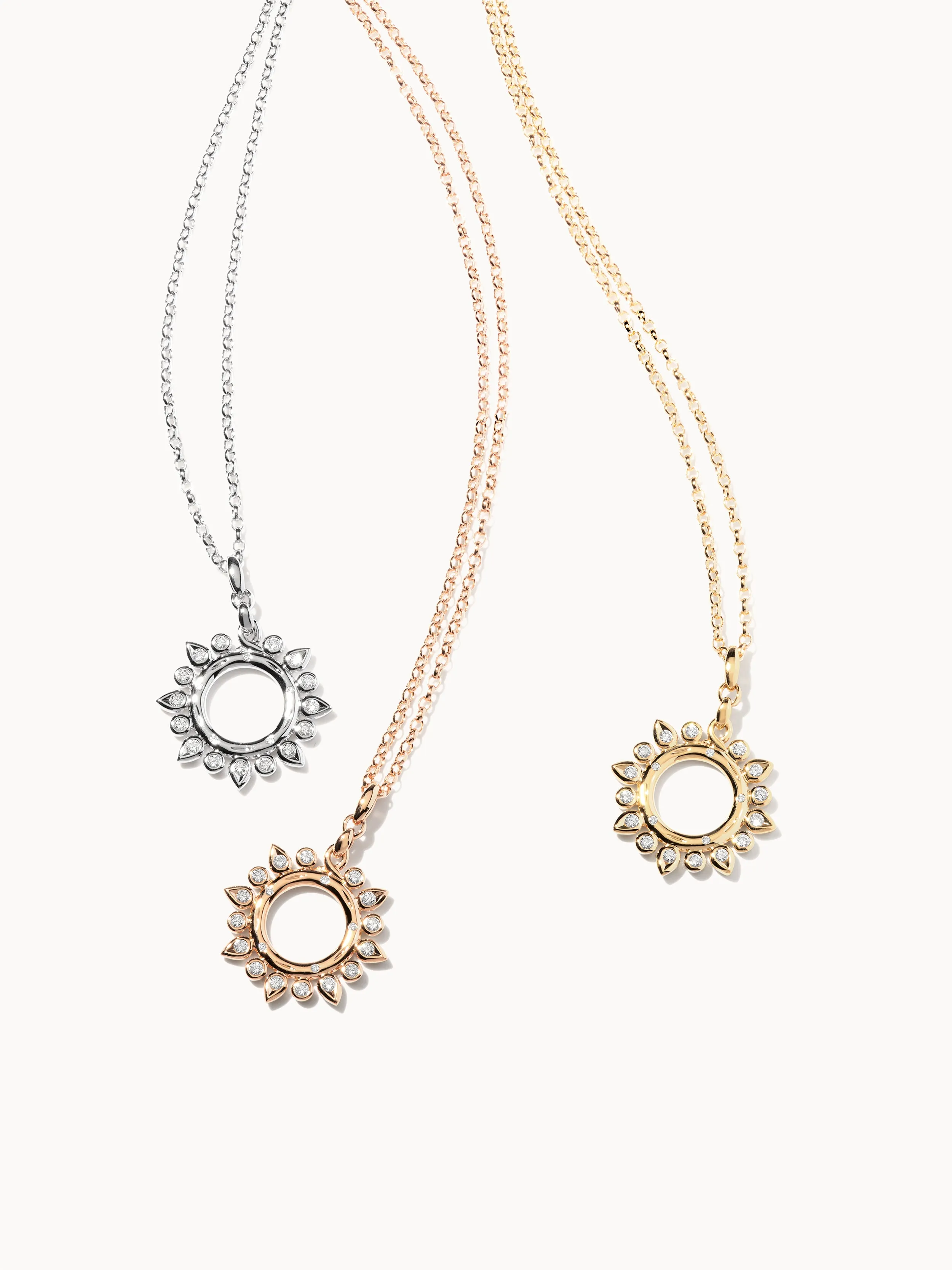 Pendant GYPSY 'Classic' Sun with Diamonds