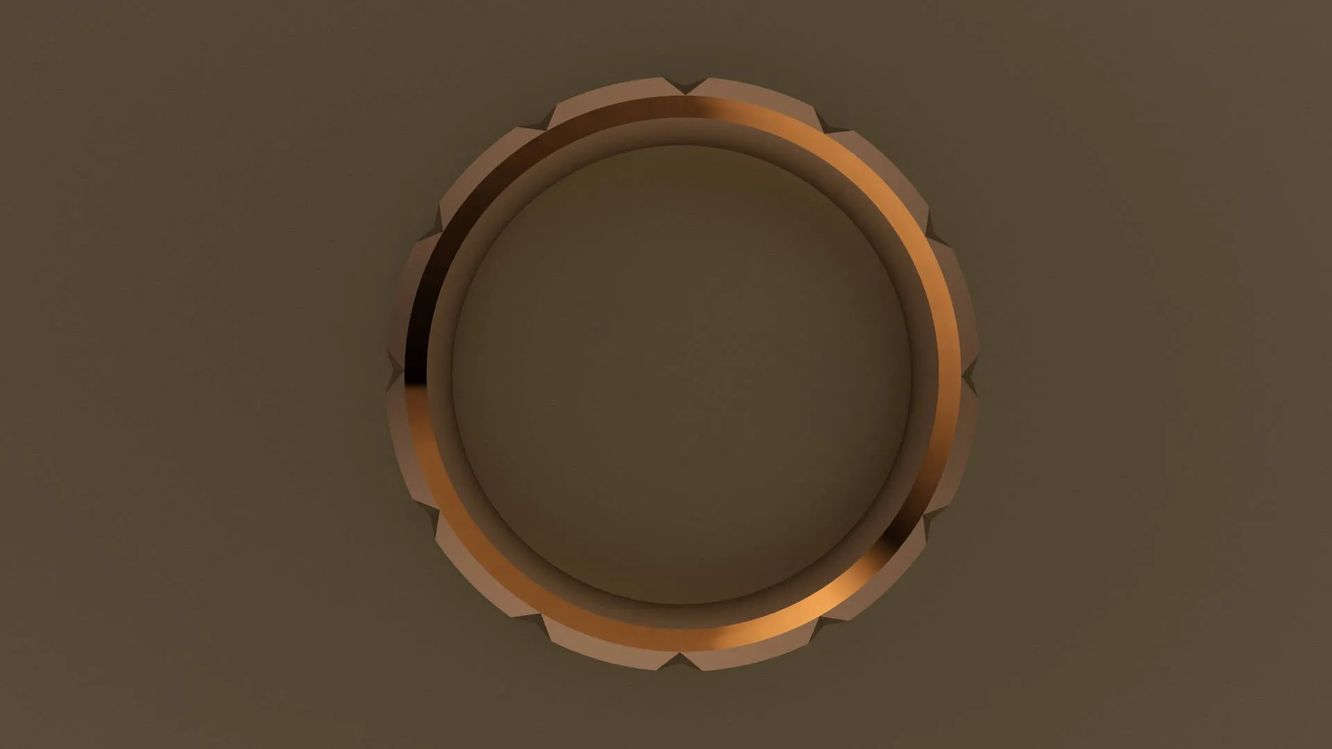 Polished Rose Gold 6mm Beveled Edge Faceted Wedding Band