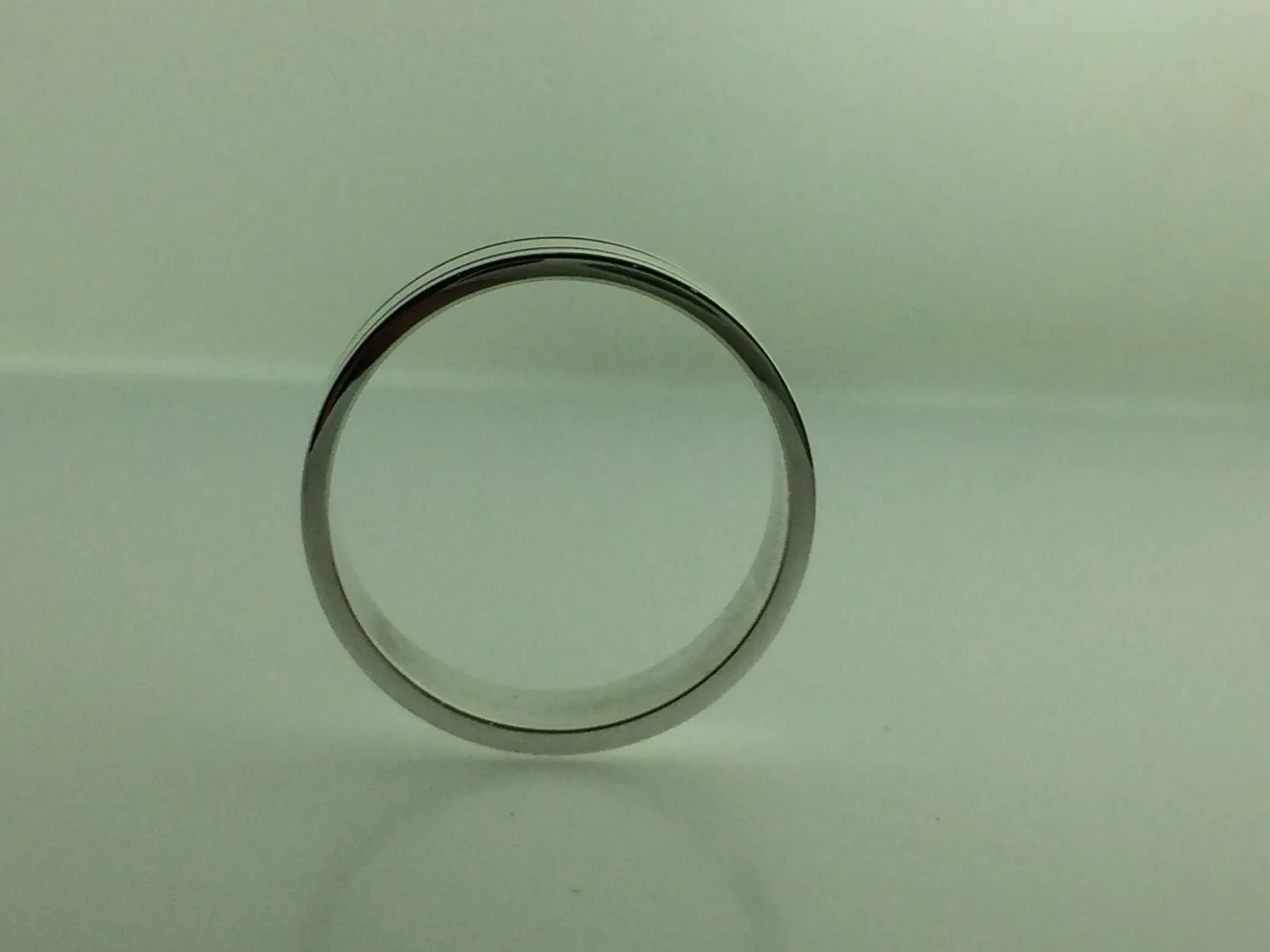Polished Sterling Silver 6mm Double Groove Wedding Band