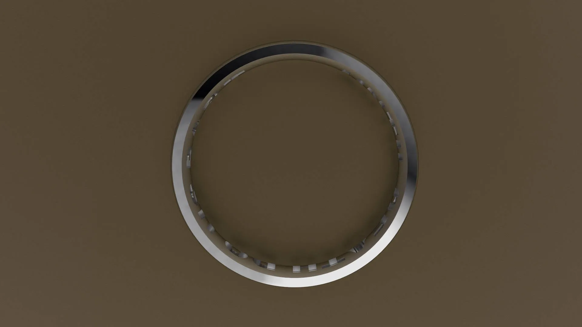 Polished White Gold 4mm Interior Message Wedding Band