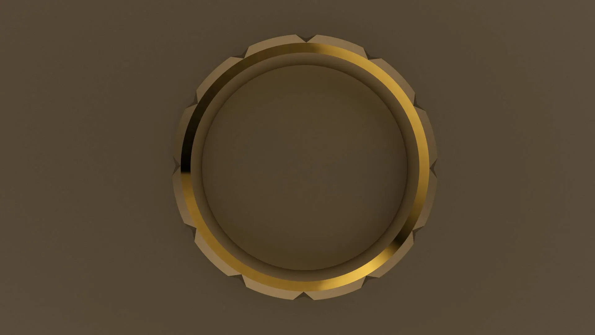 Polished Yellow Gold 6mm Beveled Edge with Facets Wedding Band