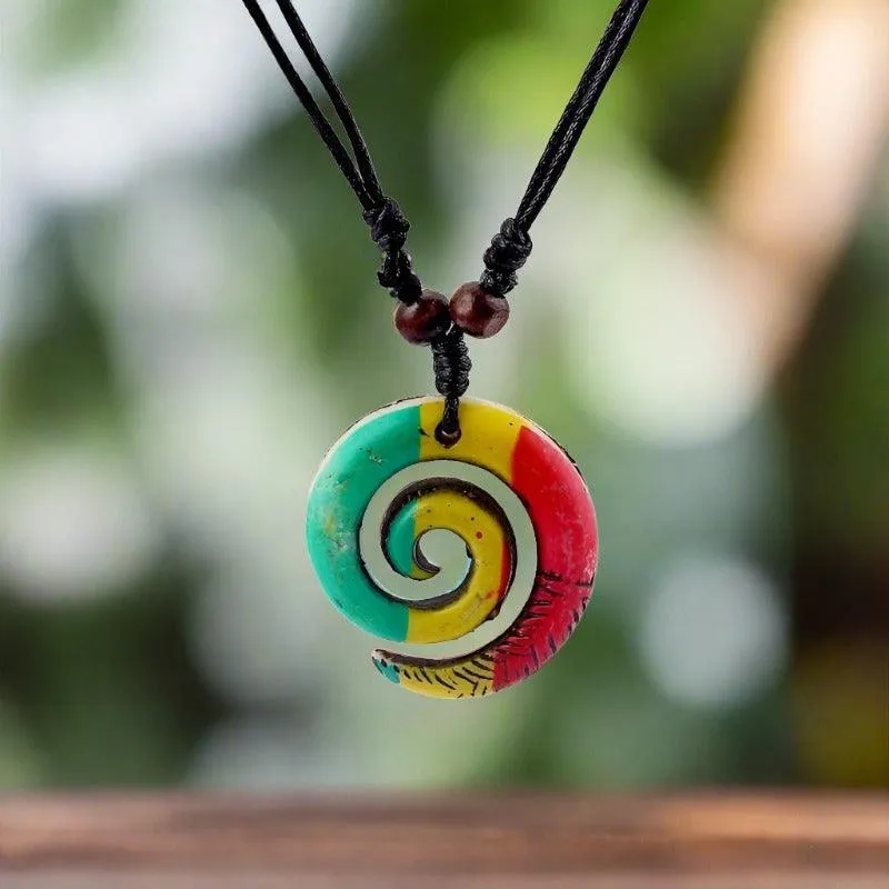 "Tribal Swirl" Neck Pendant